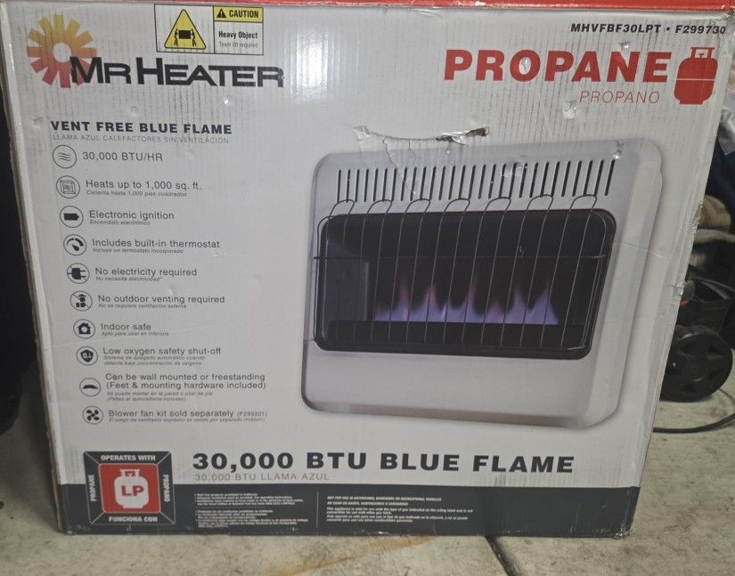 Propane Indoor Heater 30,000 Btu