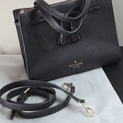 * Black Kate Spade Satchel Crossbody Hayes Isobel Purse Handbags AUTHENTIC *