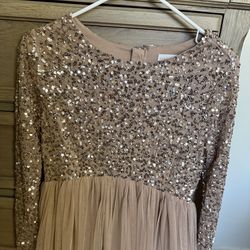 Sequin Maternity Gown