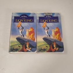 2 Old Walt Disney Masterpiece Home VHS Video Tapes (THE LION KING)