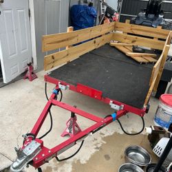 Utility TRAILER with Wooden Sides