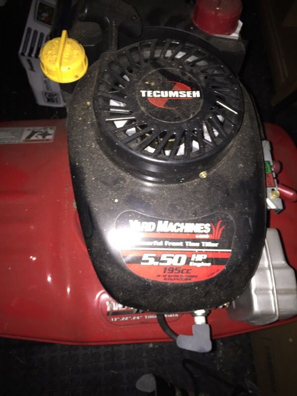 Tecumseh 5.5 HP 195cc front tine tiller