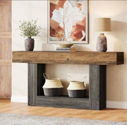 Farmhouse entryway console table