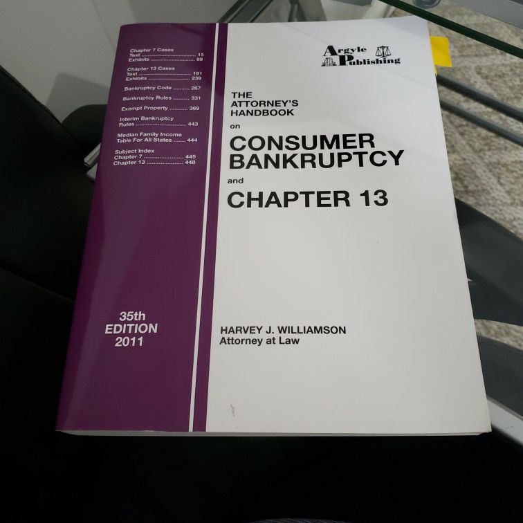 The Attorneys Handbook On Consumer Bankruptcy And Chapter 13. 35th Edition 2011