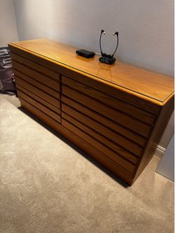 California king bed frame and dresser