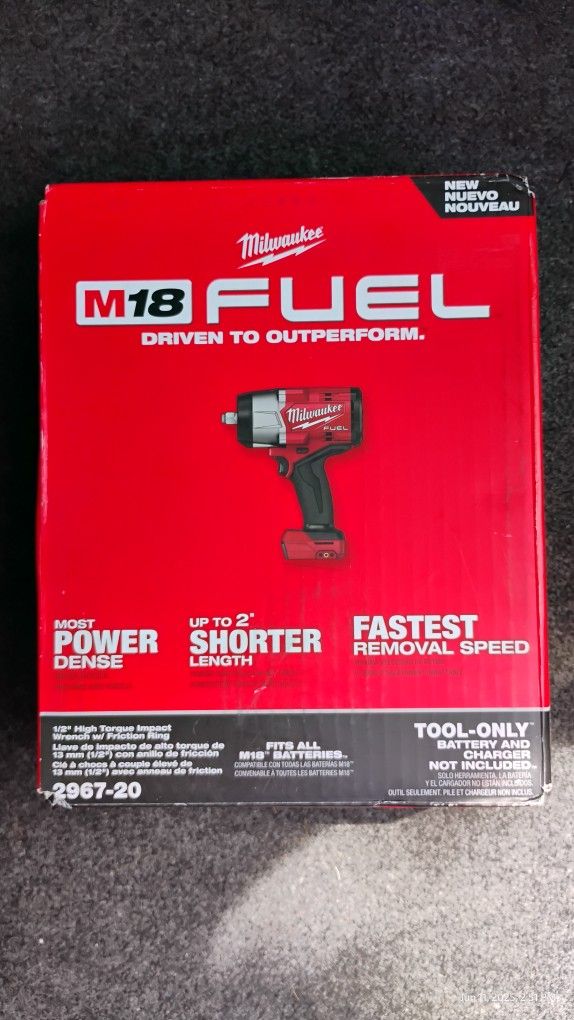 Milwaukee M18 FUEL 1/2" High Torque Impact Wrench w/Friction Ring (2967-20)