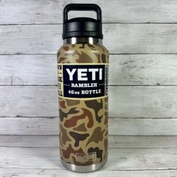 RARE BRAND NEW! Yeti Wetlands Camo 46 oz Rambler w/ Chug Cap 2025 hard to find