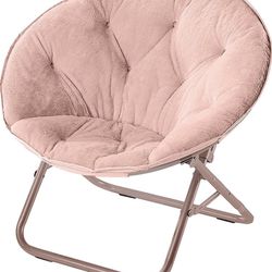 Brand New Urban Shop Saucer Chair Blush