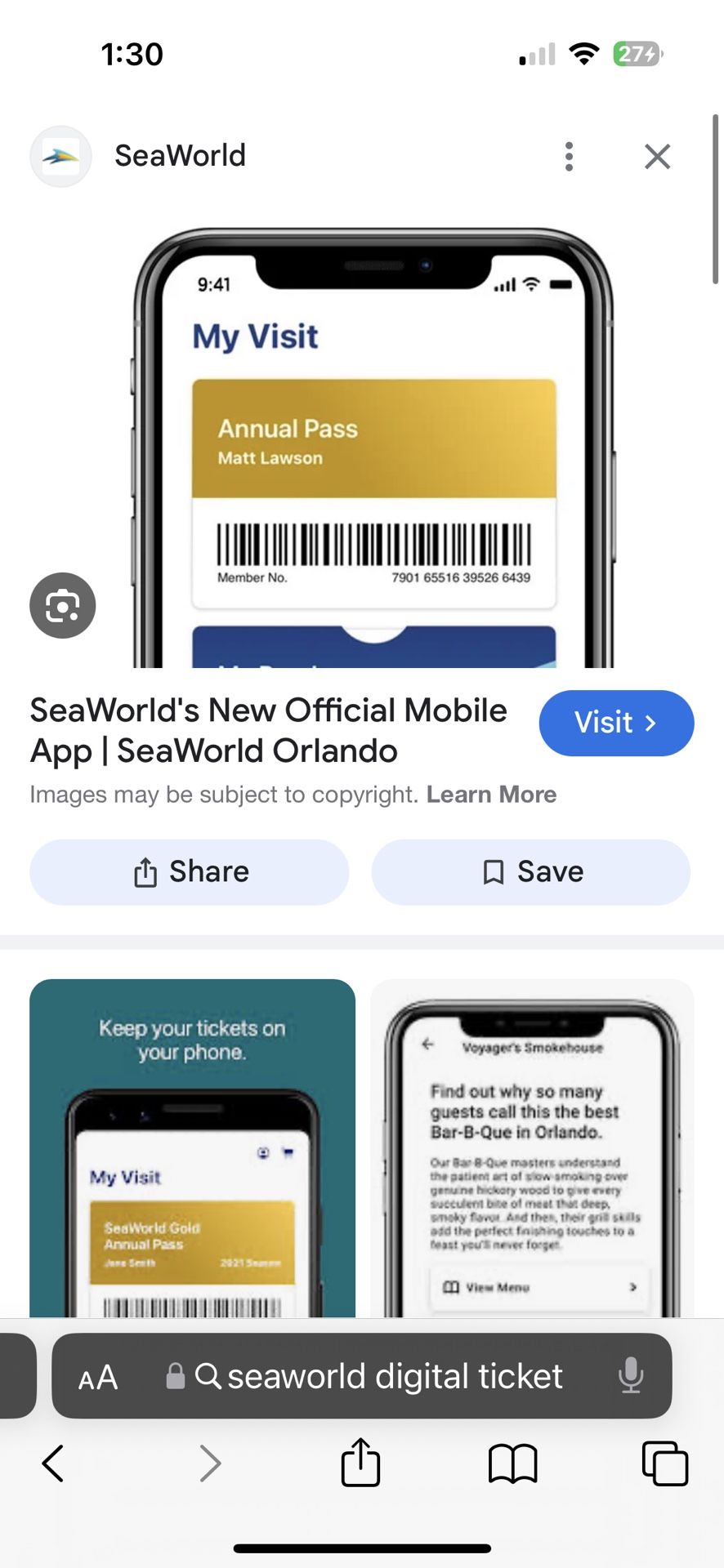 Sea World And Sesame Place Tickets Expiring 31 December 2024