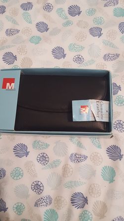 New with tags mundi leather wallet