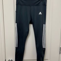 Adidas Workout Pants Full Length Black/white  Sz L