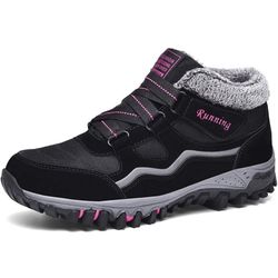 Unisex Snow Boots Warm Winter Shoes Women Men Waterproof Outdoors Ankle Booties Black Red Grey size 9.5 $30