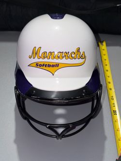 Monarchs Softball Batting Helmet with Face Guard