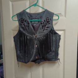 Women's Small Sexy Leather Vest