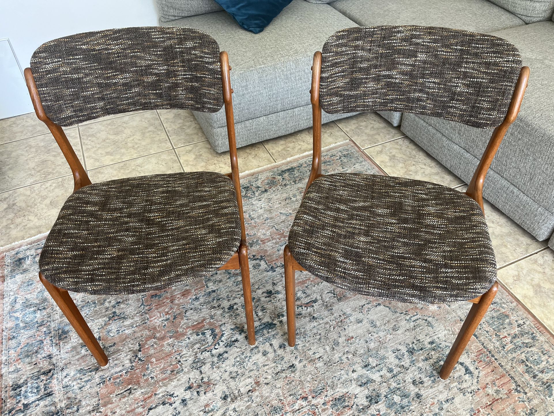 Pair of Danish Erik Buch Dining Room Chairs