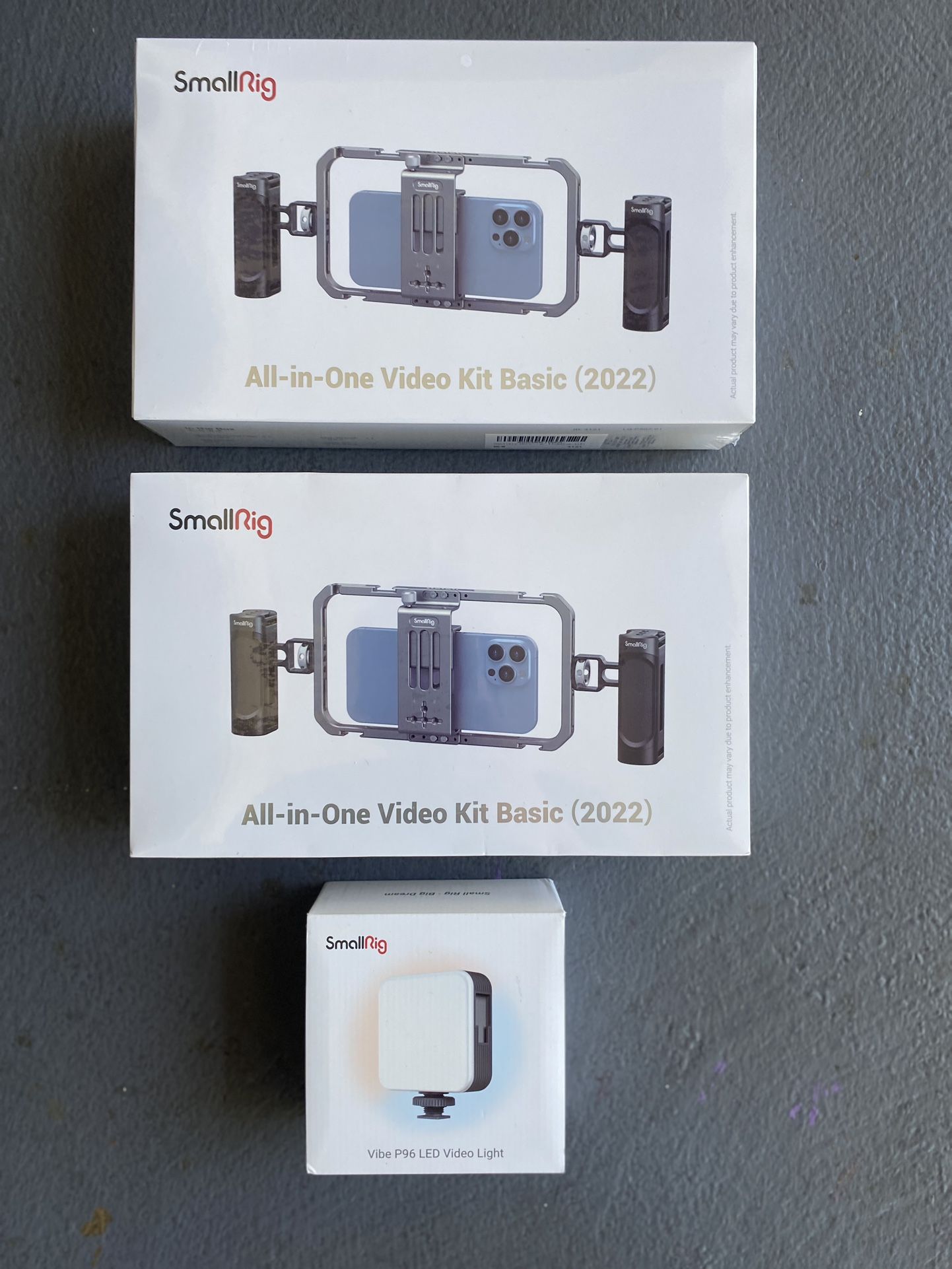 Universal Phone Cage, Smartphone Video Rig Kit with Handles, Handheld Filmmaking Vlogging Case Stabilizer for Videomaker, for iPhone for SamS