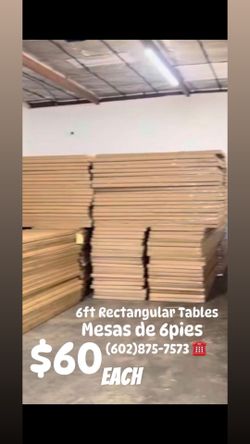 6ft Tables Mesas De 6pies