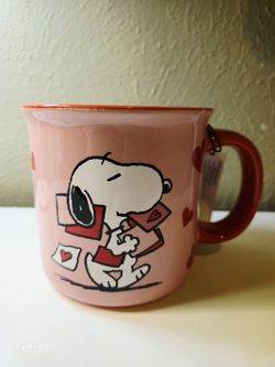 NWT Peanuts Snoopy Valentine's Day "BE MINE"  21 oz Ceramic Mug 2025