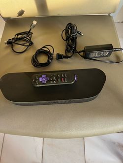 Roku Sound Stream Bar Bluetooth & Remote & Cables