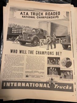 1946 International Trucks Vintage Print Ad