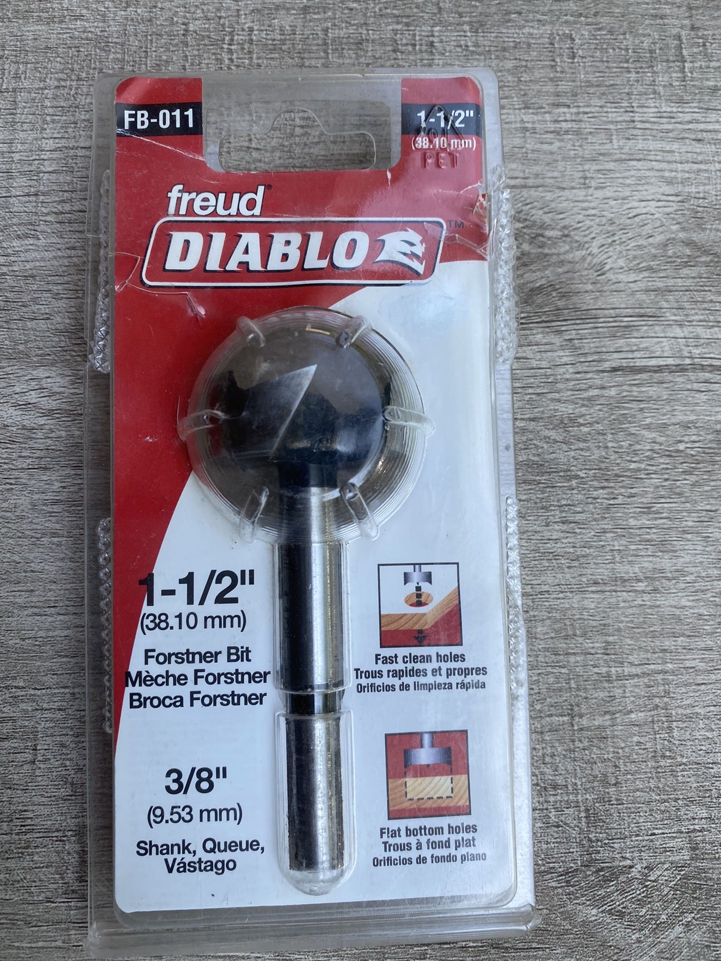 Freud Diablo 1.5” Forstner Bit w/3/8” Shank (FB-011)