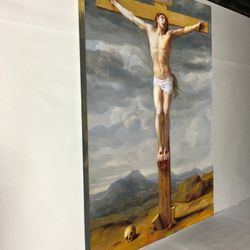 Canvas wall decoration 30”x42”. Brand new we can make it in different sizes, from  4.5”x4.5” to 30”x66”, Wood frame and sprayed with glossy clear coat