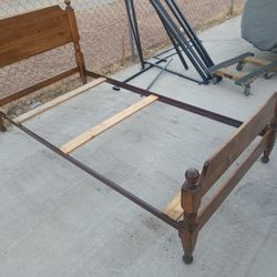 Country Living Solid Wood Single Size Bed Frame Complete Only 