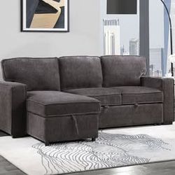 Dark Gray Pull Out Sofa Bed