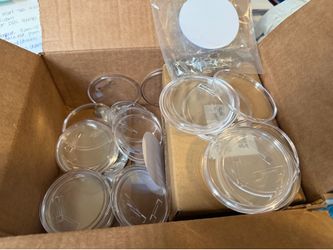 box of 50 blank buttons