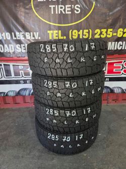 Set of 4 Falken 285/70R17 All-Terrain Tires