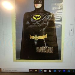 Rare 1989 Batman Poster