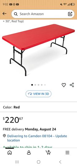OEF Furnishings OEFBTA-3072-40 Adjustable-Height Commercial-Grade Premium Industrial Folding Table, 6-Foot Pedestal-Leg Design with 17-Gauge Steel Fra