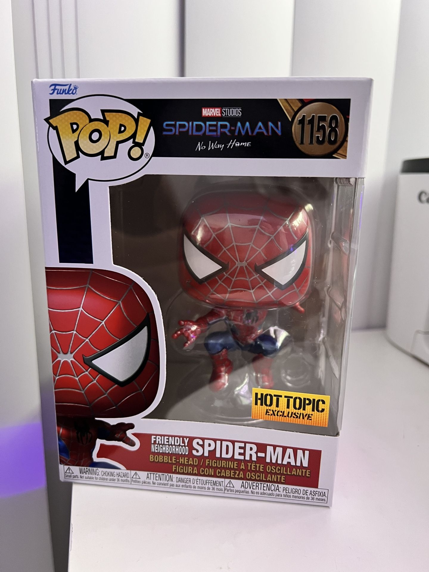 Friendly Neighborhood Spider-Man Funko POP! (Metallic) (Hot Topic Exclusive)