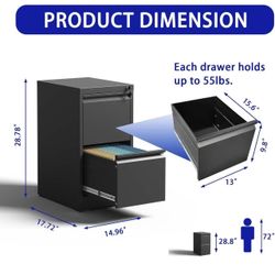 Metal File Cabinet with Lock
