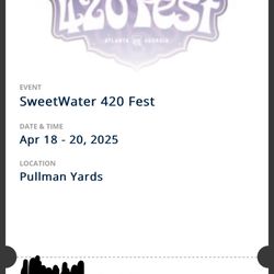 Sweetwater 420 Music Festival - Weekend Ticket- 4/18-4/20