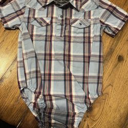 Cody James Plaid Onesie 