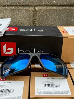 Bolle blue polarized sunglasses matte black frame