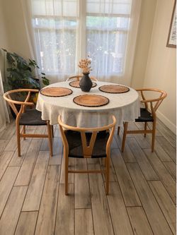 Solid wood dining table set