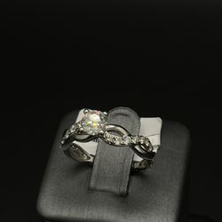 Solitaire Silver Ring 