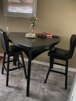 Two different kitchen tables