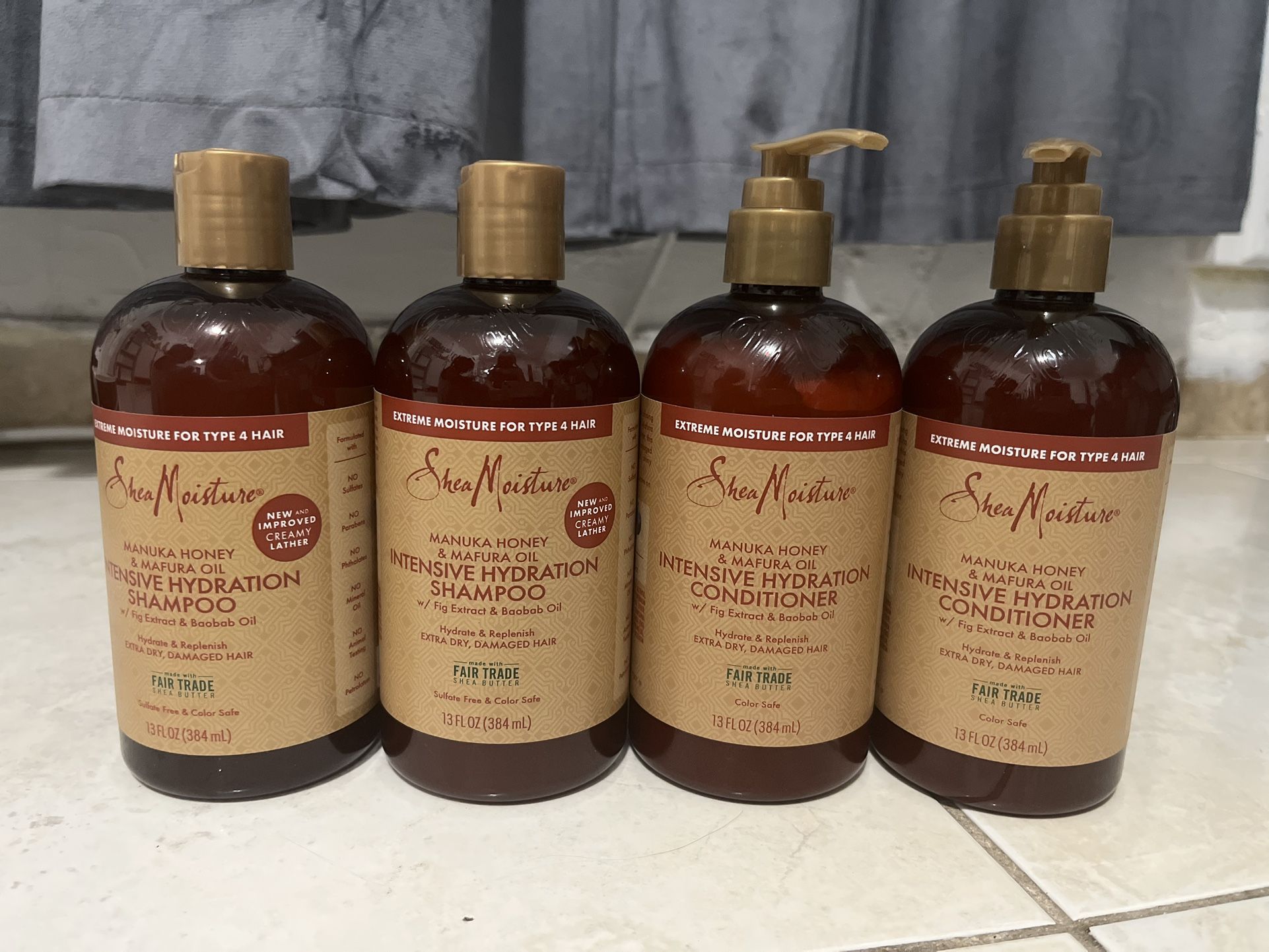 SheaMoisture Shampoo &conditioner 4pk