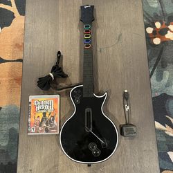 Guitar Hero Les Paul Guitar for PS3 w/ Dongle and Guitar Hero 3