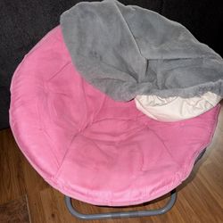 Pink Saucer Chair