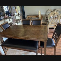 Kitchen Table With Bench 