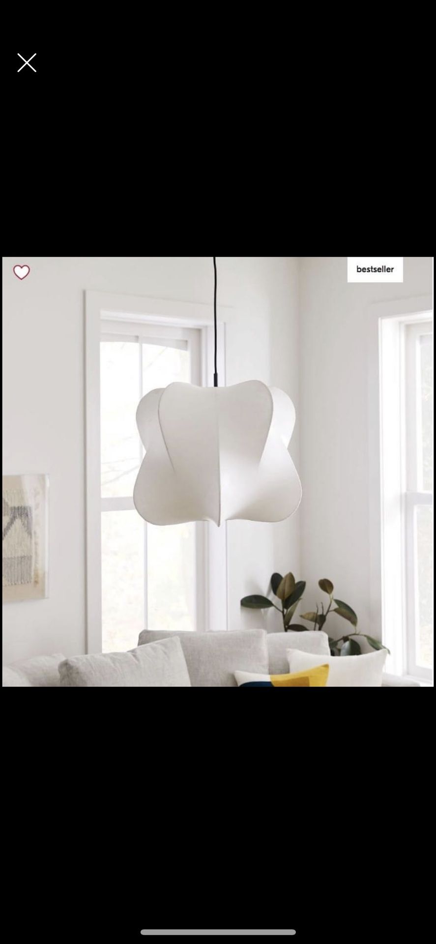 WEST ELM Cirrus Pendant. (contact info removed)