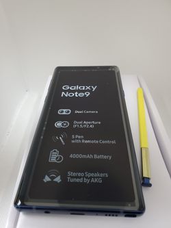 SAMSUNG NOTE 9****UNLOCK FOR ANY SIM