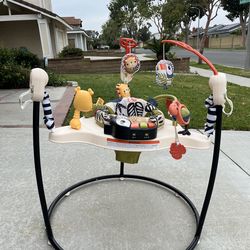 Fisher-Price Baby Bouncer Palm Paradise Jumperoo Activity Center with Music Ligh