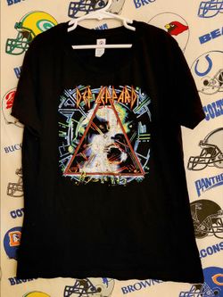 2016 Def Leppard 1987 Reproduction Hysteria Rock Music Album Cover Band T Shirt