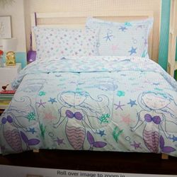 Kidz Mix Mystical Mermaid Bed In A Bag, Twin, Blue