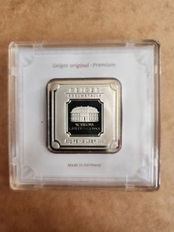 50 gram Geiger Bar  .999 fine Silver  ABSOLUTELY PRISTINE!